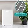 Hisense 35-Pint Portable Dehumidifier, 3-Speed, Covers up to 3000 sq. ft., White (ADH35K26)~#|#~84F2F5BE-4255-4E0C-9885B8E10A550DF0_sc7