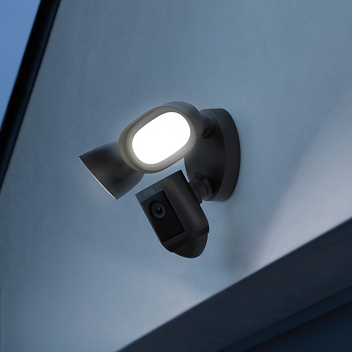 Ring Wired Floodlight Cam Pro (Newest model) in Black | Pack of 1