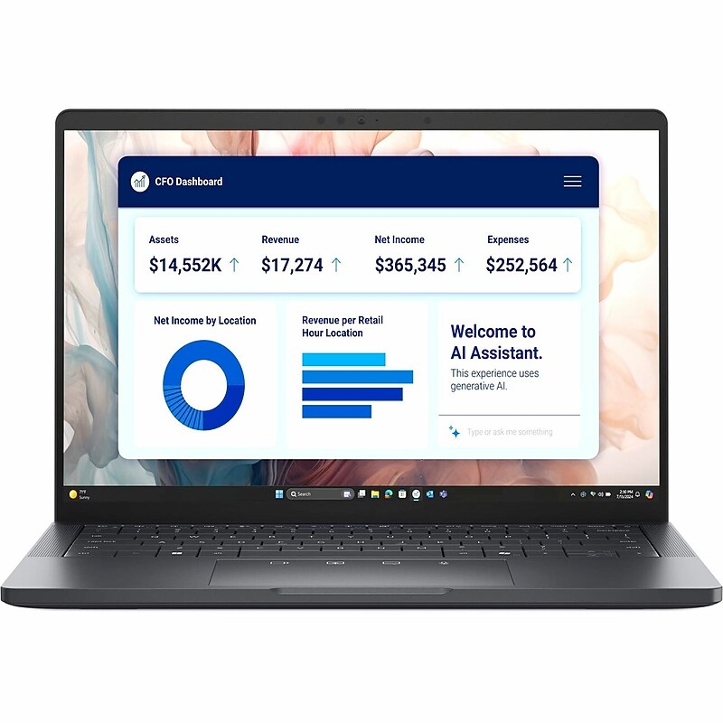 Dell Pro 13 Premium 13.3" AI Laptop, Copilot+ PC, Intel Core Ultra 7 268V, 2.2GHz, 32GB RAM, 512GB SSD, Windows 11 Pro (JWP67) image 1