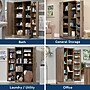 Sauder HomePlus 71"H Storage Cabinet with 12 Shelves, Salt Oak (422428)~#|#~85014197-AF4F-40B1-925FCCB090C343C7_sc7