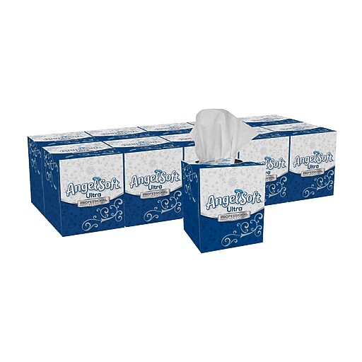 Angel Soft Ultra Professional Series Facial Tissue, 2-Ply, 96