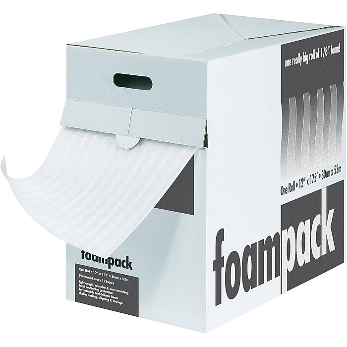 Perforated Foam Roll with Dispenser, 1/8