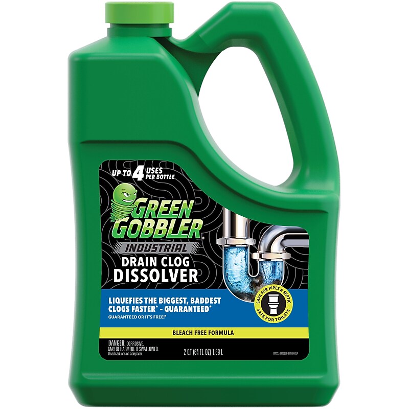 Green Gobbler Industrial Strength Drain Clog Remover, 64 oz. (G8022J) image 1