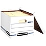 Bankers Box Stor/File Corrugated File Box with Lift Off Lid, Letter/Legal Size, White/Blue, 10/Pack (0070314)~#|#~850F2AC3-511A-42A9-8460D5BBD6B58590_sc7