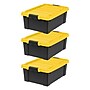 Iris Stor-It-All 47 Quart Storage Container, Plastic, Black, 3/Pack (540015)~#|#~850FE33E-6231-4815-84EF221265D9C73B_sc7