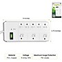 GoGreen Power 6' Surge Protector, 8 Outlet, White (GG-18316WH)~#|#~8510504D-597E-4910-87DECAA597B57BF1_sc7