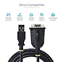 StarTech.com 3.3ft USB-A to Serial DB9 Cable, Male to Male, RS232 Printer/Switch/PLC, Black (1P3FP-USB-SERIAL)~#|#~8516629F-0722-4CB6-AEB105E9F40A6BE1_sc7