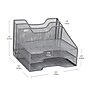 Mind Reader Metal Desktop Organizer Vertical File Holder Paper Letter Tray, Silver (MESHBOX5-SIL)~#|#~85173DD1-2847-4D72-A764D608AA91DCAA_sc7