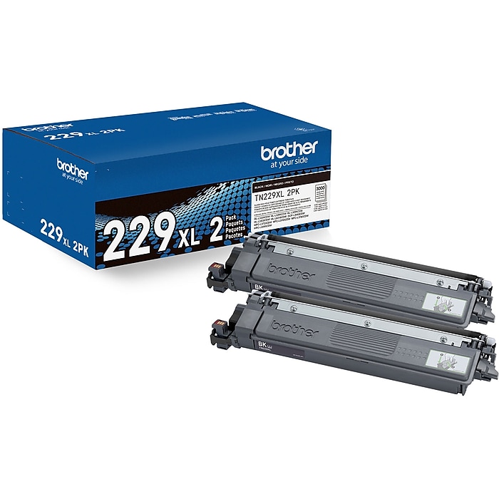 Brother TN229XL Black High Yield Toner Cartridge, 2/Pack Brother TN229XL Black High Yield Toner Cartridge, 2/Pack