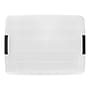 Iris 60 Quart Storage Container with Lid, Plastic, Clear, 4/Pack (500294)~#|#~851B6857-6A8B-493B-B07C811EDB57EB99_sc7