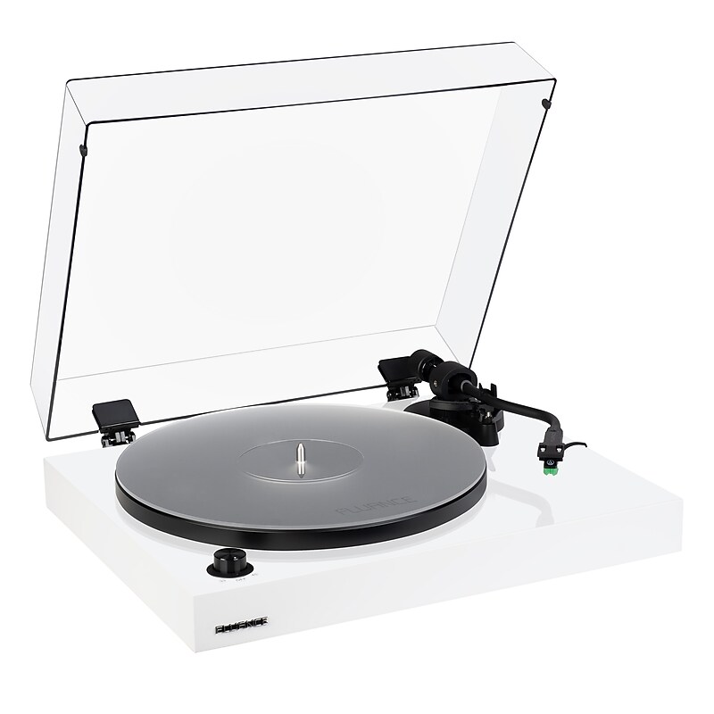 Fluance RT81+ High‑Fidelity Turntable with AT‑VM95E, Acrylic Mat & Built‑In Preamp, High Gloss White (RT81PWH) image 1
