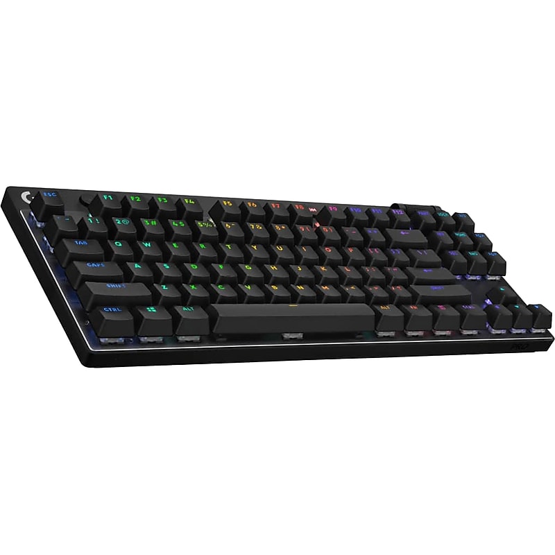 Logitech PRO X TKL LIGHTSPEED Wireless Ergonomic Gaming Keyboard, Black (920-012127) image 1