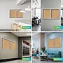 Ghent 2 Door Enclosed Natural Cork Bulletin Board, Satin Aluminum Frame, 4'H x 5'W, (GHEPA24860K)~#|#~8522367F-4DE2-404B-B5A029EB0D19E2AD_sc7