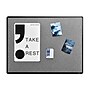 Staples Fabric Bulletin Board, Black Frame, 4' x 3' (ST61264)~#|#~852AEF7E-7C0E-4E7B-B78D0510723D2127_sc7