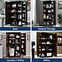 Sauder HomePlus 71"H Storage Cabinet with 12 Shelves, Dakota Oak (411572)~#|#~852E0D5A-EC40-4EAB-9FE74018528F83D3_sc7