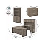 Bush Business Furniture Studio C 72"W U-Shaped Desk, Hutch, Bookcase, and File Cabinets, Modern Hickory (STC001MHSU)~#|#~852F76CE-B718-4A7E-BCA6E23FE6876BF9_sc7