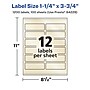 Avery Pearlized Ivory Rectangle Multipurpose Labels, 1.25" x 3.75", Ivory, 1200/Box (94228)~#|#~85300F06-0792-4A34-BCA23DEDC1FCB80D_sc7
