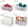iDESIGN Medium Stackable Plastic Storage Bin, White, 3/Pack (29405M3)~#|#~853169FE-C259-4FFA-A0C8C3D82D67FAAB_sc7