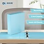 Davis Group Standard View 2" 3-Ring Binders, Aqua, 6/Pack (7413-12-06)~#|#~8532C1B6-F71E-4906-A85E5AEBDEBF08D1_sc7