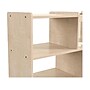 Flash Furniture Bright Beginnings Mobile 4-Section Storage Cart, 24.5"H x 31.5"W x 15.75"D, Brown (MK-KE24251-GG)~#|#~85349AFD-969F-471C-86D33390B74853CB_sc7