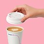 Perk Plastic Hot Cup Lids, 50 Count Disposable Coffee Cup Lids for 8 Oz Paper Hot Cups, White~#|#~853B133C-9017-41A4-B3492A3BDA7F8D47_sc7