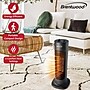 Brentwood 1500-Watt 5000 BTU Portable Ceramic Electric Tower Heater, Black (H-C1618BK)~#|#~853C220B-F89A-457F-BFF4ABA28B1CD776_sc7