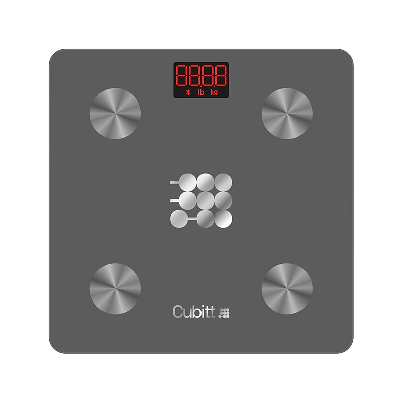 Cubitt Smart Bluetooth BMI Body Composition Bathroom Scale,, Wolf Gray (CT-SCALE8) image 1