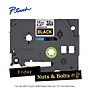 Brother P-touch Laminated Label Tape, 1/2" x 26.2', Gold on Black (TZe334)~#|#~853F61C1-C201-491F-80DFD90CEE1DCE83_sc7
