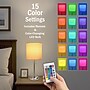 Simple Designs 19.5" LED Table Lamp, Brushed Steel/Tan Shade (LT2024-TAN-CCLB)~#|#~853FE669-E727-4F0B-8685690203706002_sc7