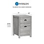 Whalen Fallbrook 2-Drawer Vertical File Cabinet, Letter/Legal Size, 26.25"H x 17"W x 20"D, Smoked Ash (SPUS-FBSF-GM)~#|#~8540295D-3610-4D94-9411CF9243F1DEAA_sc7