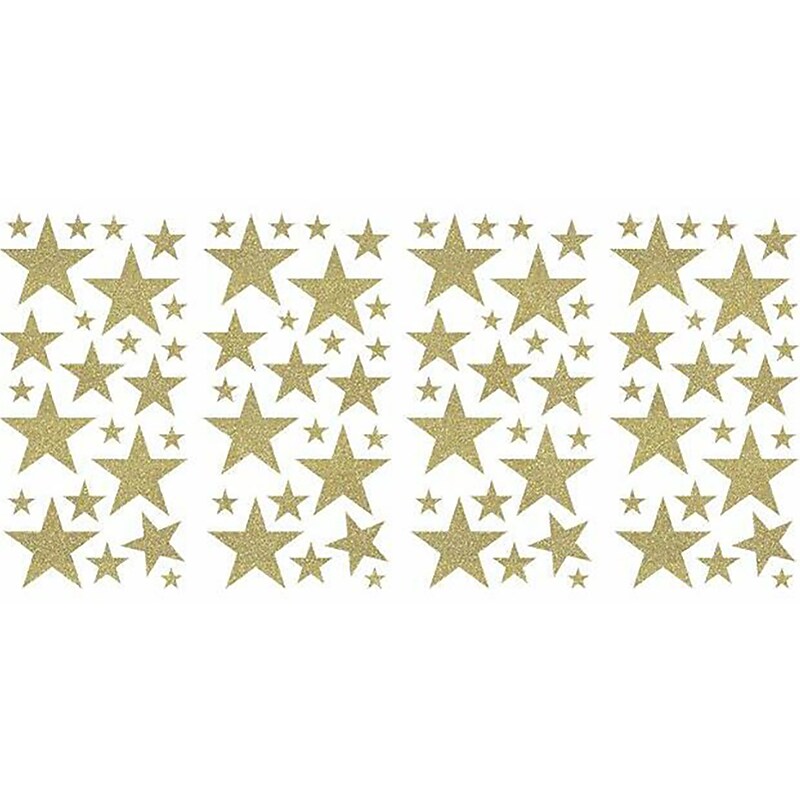 RoomMates Glitter Twinkle Stars Contemporary Wall Decal Set, Holiday (RMK4832SCS) image 1