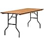 Flash Furniture Gael Folding Table, 72" x 30", Natural (YTWTFT3072TBL)~#|#~85449BB3-F1E6-4AC0-BED8221B4D7DF477_sc7