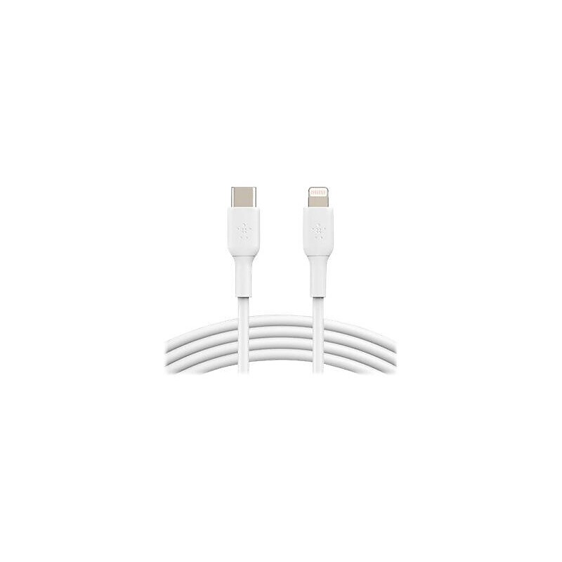 Belkin BOOST CHARGE 3.3' USB C to Lightning Cable, White (CAA003BT1MWH) image 1