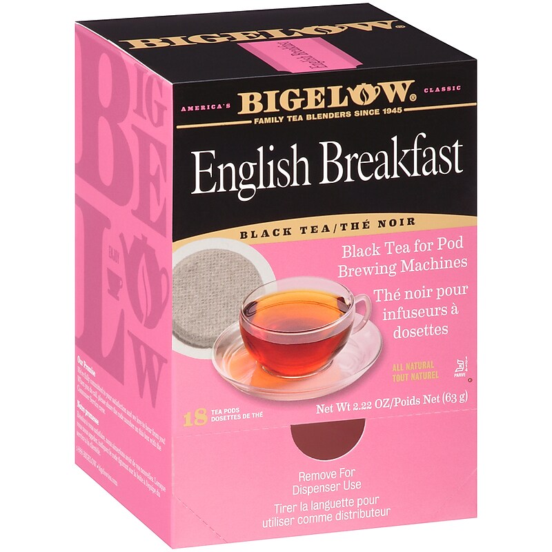 Bigelow English Breakfast Black Tea, Pods, 18/Box (RCB09906) image 1