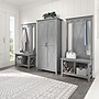 Bush Furniture Key West 66" Hall Tree with Shoe Storage Bench, Cape Cod Gray (KWS166CG-03)~#|#~85493E4A-6BC1-4B0B-9E0AF8AC4543562F_sc7