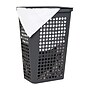 Mind Reader Slim Tapered Hamper with Lid, Plastic, Gray (SWHAMP50-GRY)~#|#~854AF0E0-1A09-4D5A-B49C240E919CC542_sc7