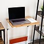Mind Reader 21.75" Adjustable Standing Desk, Brown/White (OBRJUST-BRN)~#|#~854D5F38-85BC-42EB-BEA15FBE94CE8F8B_sc7