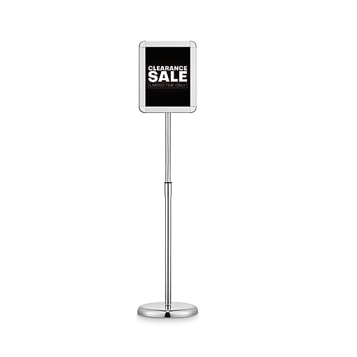 Staples Sign Holder, 8.5" x 11", Metallic (28069) Staples