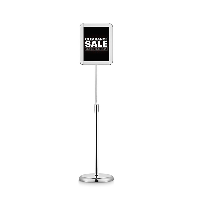 Staples Sign Holder, 8.5" x 11", Metallic (28069) image 1
