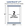 Avery Laser/Inkjet Multipurpose Labels, White, 2 Labels/Sheet, 10 Sheets/Pack (94258)~#|#~854D93EF-1C79-4AAF-9C66FCFB19B57A97_sc7