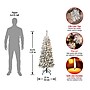 National Tree Company 4.5 ft. Pre-Lit Acacia Pencil Slim Flocked Artificial Christmas Tree with Clear Lights (AC100-304-45F)~#|#~854E5E01-EAC1-46AE-A195F3B7AE182D99_sc7