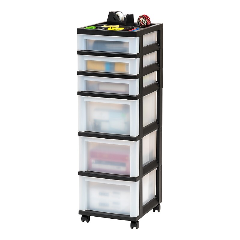 Iris Storage Drawer, 6 Drawers, Black (585009) image 1