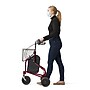 Medline Empower Folding Rollator, Adult, Red (MDS86840TRIR)~#|#~85537B6C-5EE8-4D90-B13D0EFD3DCA9CBC_sc7