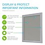 Ghent 1 Door Enclosed Vinyl Bulletin Board, Satin Aluminum Frame, 24"H x 18"W, Silver, (GHEPA12418VX193)~#|#~8553FB18-13D4-4982-A30BF8969369723A_sc7