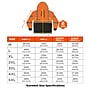 Ergodyne GloWear 8317BK High Visibility Long Sleeve Black Bottom Hooded Sweatshirt, ANSI Type R, Class 3, Orange, X-Large~#|#~8556A8B9-A1FA-4F14-B562BDBF91FC001C_sc7