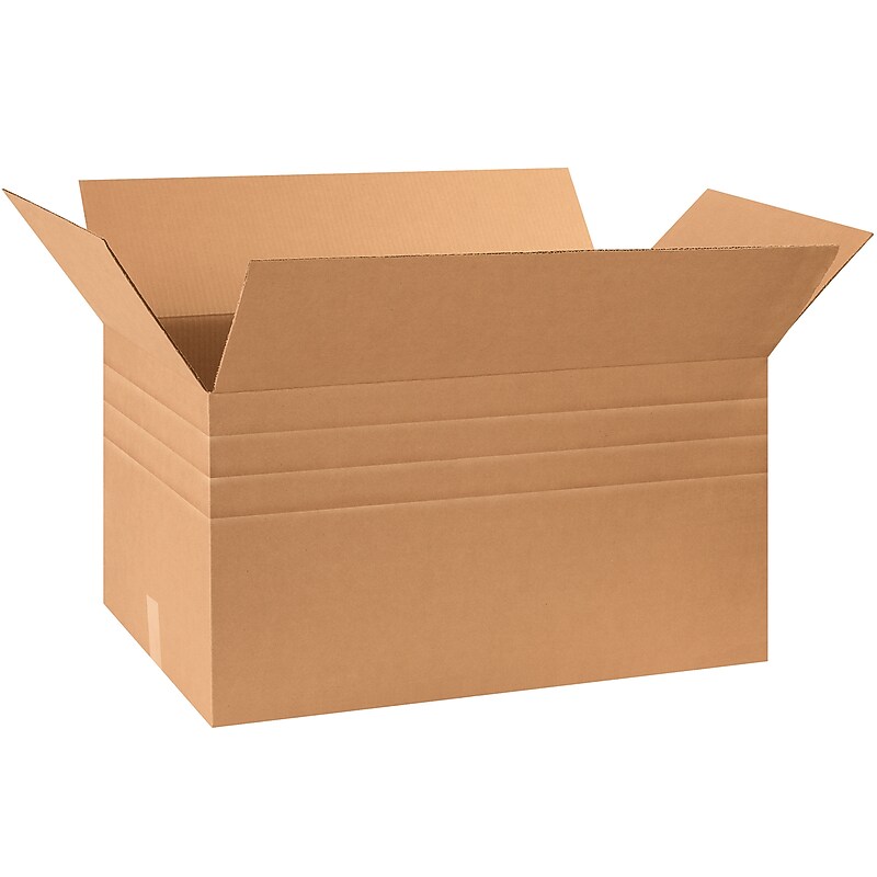 30 x 17 x 16" Multi-Depth Shipping Boxes, 15/Bundle (MD301716) image 1