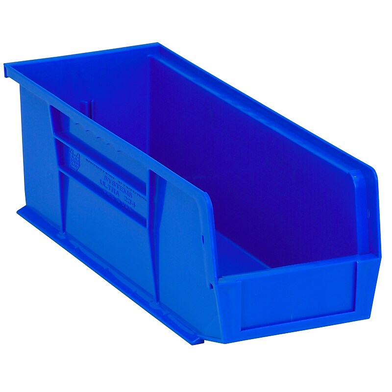 Quantum Storage Systems Ultra Stack & Hang Storage Container, Plastic, Blue (QUS234BLCS) image 1