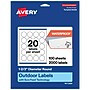 Avery Round Laser Multipurpose Labels, 1-2/3" Dia., White, 2000/Box (19479399435)~#|#~855EDC74-E82F-4B6D-B3838E313D87107E_sc7