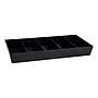 Mind Reader Plastic Snack Tray Countertop Organizer Condiment Holder, Black (SNACKORGT-BLK)~#|#~85621723-7671-4DA4-82CF86DAAAFBE2B4_sc7