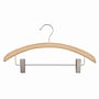 Nahanco 16" Wood Retro Suit Hanger, Low Gloss Natural, 100/Pack (40017RC)~#|#~85687CE7-4C17-4776-800A409CAF2AF56A_sc7